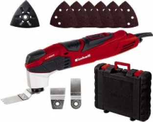 Einhell Elektrische Multitool TE-MG 200 CE - 200 W - Constante elektronica - Stofafzuiging - Incl. 6x schuurpapier, Schraper en Zaagblad