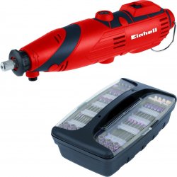 Einhell Slijp- en Graveer machine TC-MG 135 E - 135W - Elektronische toerentalregelaar: 10000-32000 t/min - Flexibele as - Incl. 189 accessoires in opbergkoffer