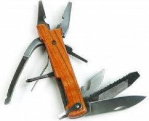 Kikkerland houten tang multitool
