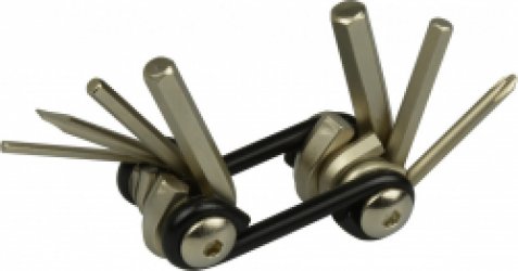 Vwp 7-in-1 Mini Multitool 5 Cm 7 Functies Zwart/zilver