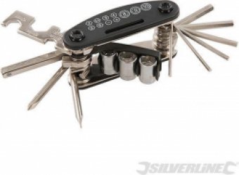 Silverline Fiets Multitool - Gereedschap - 15 Funties