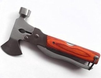 Multitool bijl met hamer in een 6 tools
