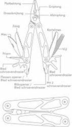 7industries multitool precisie 16 delig RVS - 162510005