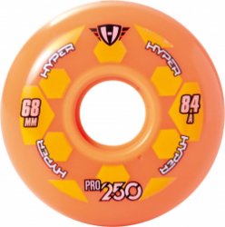 Skate wielen 72 MM Hyper Pro 250 hockeywiel 84A+ oranje