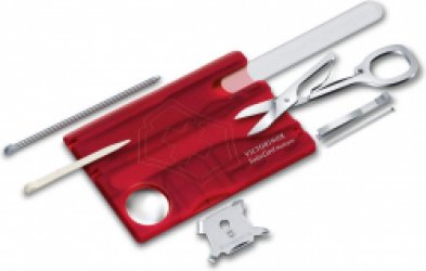 Victorinox SwissCard Nailcare Multitool 13 Functies Transparant IJsblauw