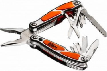 Multitool Aluminium 12-in-1 met ingebouwde LED lamp