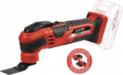 Einhell Accu Multitool VARRITO Li Solo - Power X-Change - 18 V/Li-ion - Elektronische snelheidsregeling - Incl. 6 opzetstukken en 9 vellen schuurpapier - Excl. accu en lader