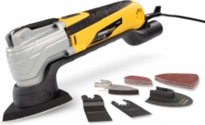 Powerplus POWX1346 Oscillerende multitool - Multifunctioneel gereedschap - 300W - Oscillerend - Variabele snelheid - Snelwisselsysteem - Stofafzuiging - Incl. opbergkoffer en 29 accessoires - Schuren, zagen, snijden en polieren