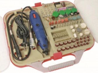 Velleman Multifunctionele precisieboor, met accessoires, 162-delig, voor snijden, boren, graveren en andere knutselprojecten, 135 W, 10000-32000 rpm