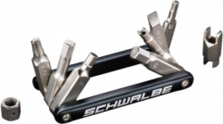 Schwalbe Multitool 2.0 9 Functies 9,5 Cm Zwart/zilver