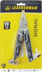 Leatherman Signal multitool - 19 functies - RVS - zilver - sheath