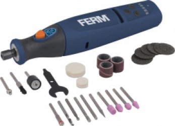 Ferm CTM1018 Roterende Combitool Li-Ion Accu 8V - Multitool incl. accessoires