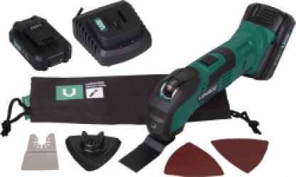 VONROC Accu Multitool – VPower 20V – Oscillerend – Incl. 2x 2.0Ah accu, sneloplader & accessoires