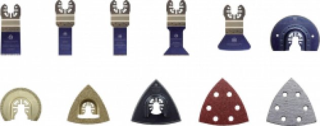 TOOLCRAFT 1574786 Chroom-vanadium staal, Bimetaal, Carbide Multitool toebehorenset 21-delig 1 set(s)