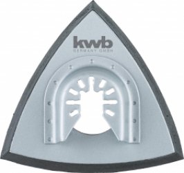 kwb multitool-schuurplateau voor deltaschuurmachines, inclusief multitool-opzetstuk, snelstick, ideaal voor hout-, metaal- en zilverschuurwerk