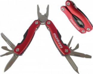 Munkees Multitool 7 Functies Rood Unisex 11 Cm