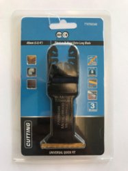 Suilen Multitool zaagjes ( type Fein) 45 mm voor hardhout met spijkers  ( 3 stuks in blister)