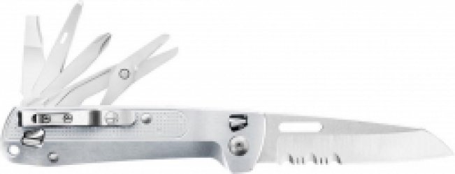 Leatherman Free K4X Zakmes - 9 functies - Gekarteld/Glad Lemmet - RVS