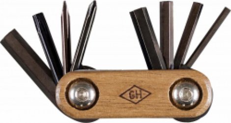 Gentlemen's Hardware Multitool Pocket Bicycle 9,5 Cm Rvs Bruin