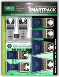 SMART Blades Multitool Zaagbladen Set - Voor Oscillerende Multitools - 8-Delig