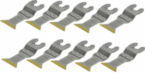 SMART Blades Multitool Zaagblad - 44x55mm - Bi Metaal Titanium Gecoat - Hout/Non-ferro Metaal/Kunststof - 10 stuks
