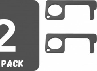 Sleutelhanger|No Touch Cleankey | Pinnen & deur openen zonder direct contact | Antibacteriële multitool | Hygiëne sleutel | geen contact sleutel |Key Smart Bacterie sleutel | antibacteriële tool|2 Pack