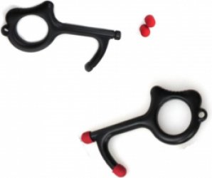 No Touch Key ATV PERFECTUM - KWALITEIT - Veiligheid - Sleutelhanger - werkt op touchscreen -Pinnen & deur openen zonder direct contact | Antibacteriële multitool | Hygiëne sleutel | geen contact sleutel |Key Smart Bacterie sleutel|antibacteriële tool