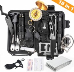 MDE 18 in 1 Survival Kit - Inclusief Multitool en Zakmes - Camping - Outdoor