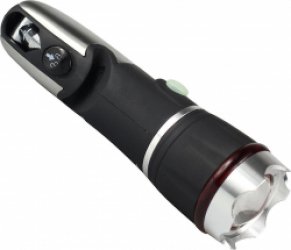Platinet PAFMT 2-in-1 LED zaklamp, Aluminum zaklamp en multitool zwart