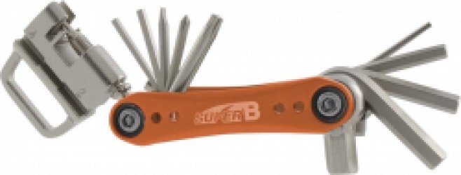 Super B Multitool Tb-fd40 17 Functies 73 X 45 Mm Rvs Oranje