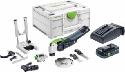 Festool VECTURO OSC 18 HPC4,0 EI-Set 18V Li-Ion accu oscillerende multitool set (1x 4,0Ah) in systainer - koolborstelloos