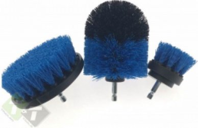 Borstel set voor de boormachine, 3 delig, Schoonmaak borstels, Benson