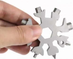 Sneeuwvlok 18in1 Multitool Gereedschap inbussleutel Flesopener - CadeauTip