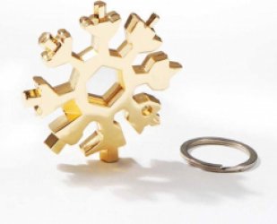Sneeuwvlok 18-in-1 Multitool - Gereedschap-Ringsleutel - Inbussleutel - Flesopener - Sinterklaas cadeau - Cadeau Tip - Kerstcadeau