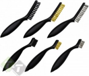 Staalborstel set - 6 delig - Nylon, Staal en Messing borstels - XP Tools