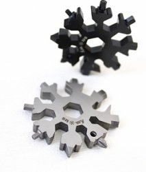 Snowy Sneeuwvlok 18 in 1 Multitool in Luxe Geschenkdoos - Zilver - Valentijn Cadeautip - Verjaardag - Geschenk- Snowflake Gereedschap - Schroevendraaier
