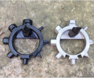 Multitool - Sneeuwvlok - Multifunctioneel - Fiets - Outdoor - Survival - Cyclus Schroevendraaier - Reparatie - Kamp - Flesopener - Camping - Zilver