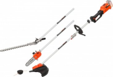 Powerplus Dual Power POWDPG7553 4 in 1 Bosmaaier - 40V - Brushless - Maaibreedte trimmer 320mm, bosmaaier 255mm, heggenschaar 410mm, kettingzaag 200mm - Excl. accu en lader - Incl. trimmerdraad en maaischijf