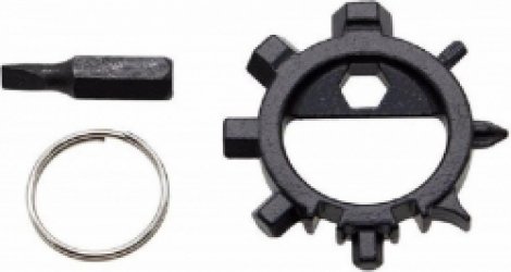 Multitool - Sneeuwvlok - Multifunctioneel - Fiets - Outdoor - Survival - Cyclus Schroevendraaier - Reparatie - Kamp - Flesopener - Camping - Zwart