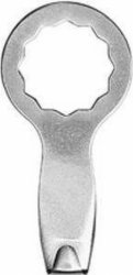 Naam Fein 63903184017 Middenmes voor voegen tussen teak hout - Zeskant - 4mm (2st)