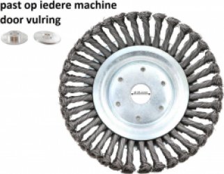 Universele onkruidborstel - 15CM - max. toerental 10.000 p/m - onkruid verwijderen - onkruidverwijderaar - tuingereedschap