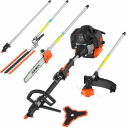 FUXTEC Multitool Benzine 5 in1 - Multigereedschap - Bosmaaier - Kettingzaag - Heggenschaar - 1m verlenging - FX-MT152E