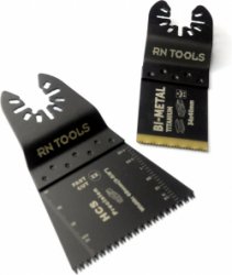 RNtools zaagbladen Wood & Plastic HCS en Bi-Metal voor de oscillerende Multitool - 2 stuks