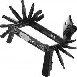 Lezyne Multi Tool Super V-22 - 14-delige Multitool - HEX, TORX, PHILLIPS H, Kettingbreker & Rotor afsteller - Zwart