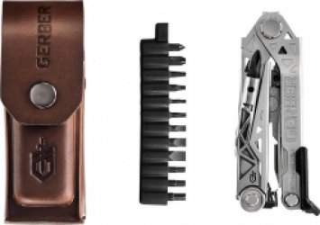 Gerber - Center-Drive PLUS - Multitool - inclusief bit set en leren hoes