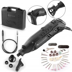 STAHLWERK MF130-ST nauwkeurige multifunctionele slijper met 80 accessoires voor polijsten, slijpen, graveren inclusief flexibele as