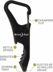 Nite Ize DoohicKey ClipKey Multitool zwart