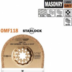 CMT - Ronde HW grit multitoolzaagblad 75mm - Zaagblad - Zagen - 1 Stuk(s)