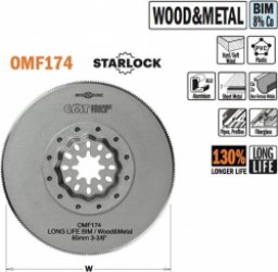 CMT - Ronde BIM multitoolzaagblad voor metaal en hout, 85mm - Zaagblad - Zagen - Hout - 5 Stuk(s)
