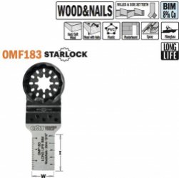 CMT - Multitoolzaagblad voor hout met spijkers, 20mm - Zaagblad - Zagen - Hout - 1 Stuk(s)